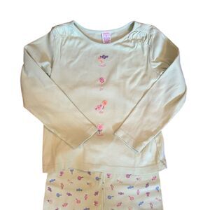 Vintage 2000 Gymboree Girls Outfit Size 6 Green Candy Design Long‎ Sleeve
